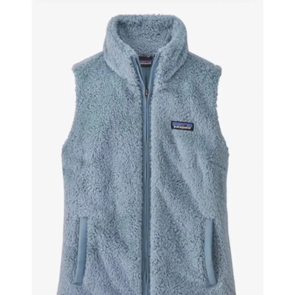 Patagonia Women's Size Small Los Gatos Fleece Teddy Blue Vest - Picture 3 of 7
